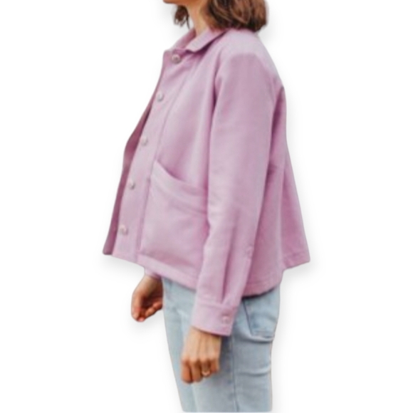 Yibugin Pale Pink Lightweight Blazer Jacket Longsleeve 🆕️✨️size XXL - Picture 3 of 9